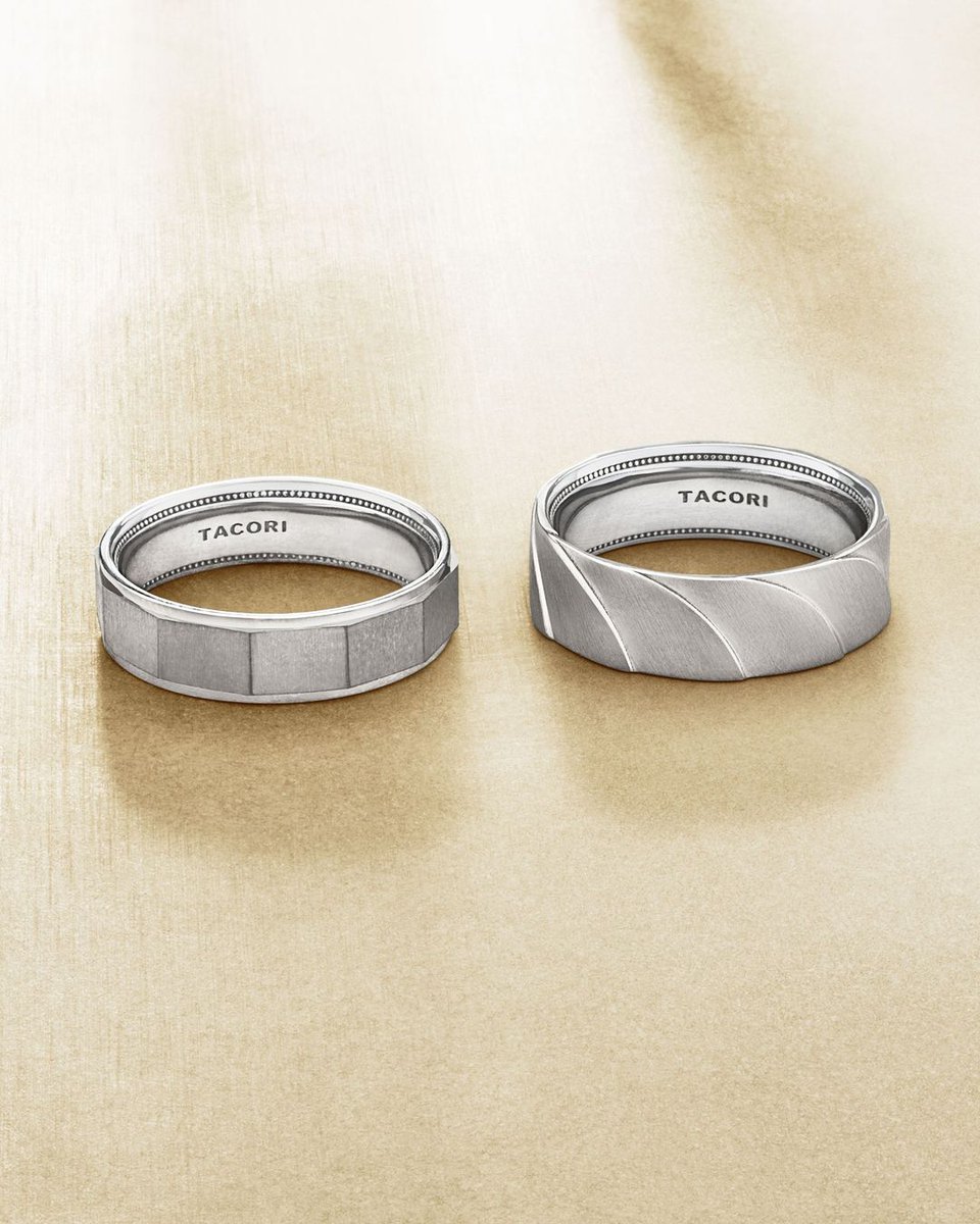 Made of solid metal, our Men's bands carry a different weight. Feel the TACORI difference.

Featured Styles:
Wedding Band 147 
Wedding Band 146 

#BrilliantDiamonds #SanDiego #FathersDay #CarmelValley #TACORI #weddingband #weddingring