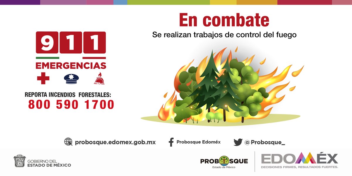 #AlMomento: 

Brigadas de #Probosque, @pciviledomex y ejidales combaten un #IncendioForestal en la zona ejidal del municipio de #Amanalco.