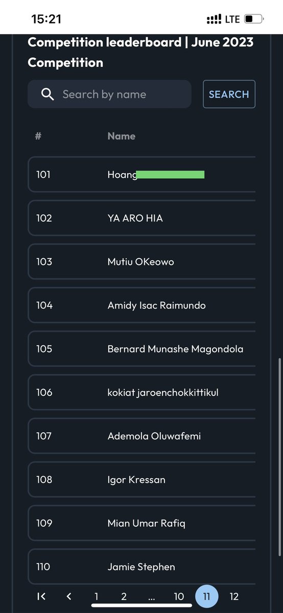 Cuộc đua, không phải tranh đấu với một ai, mà là chiến đấu với chính mình!
Cố gắng lên top 6 nào 💪