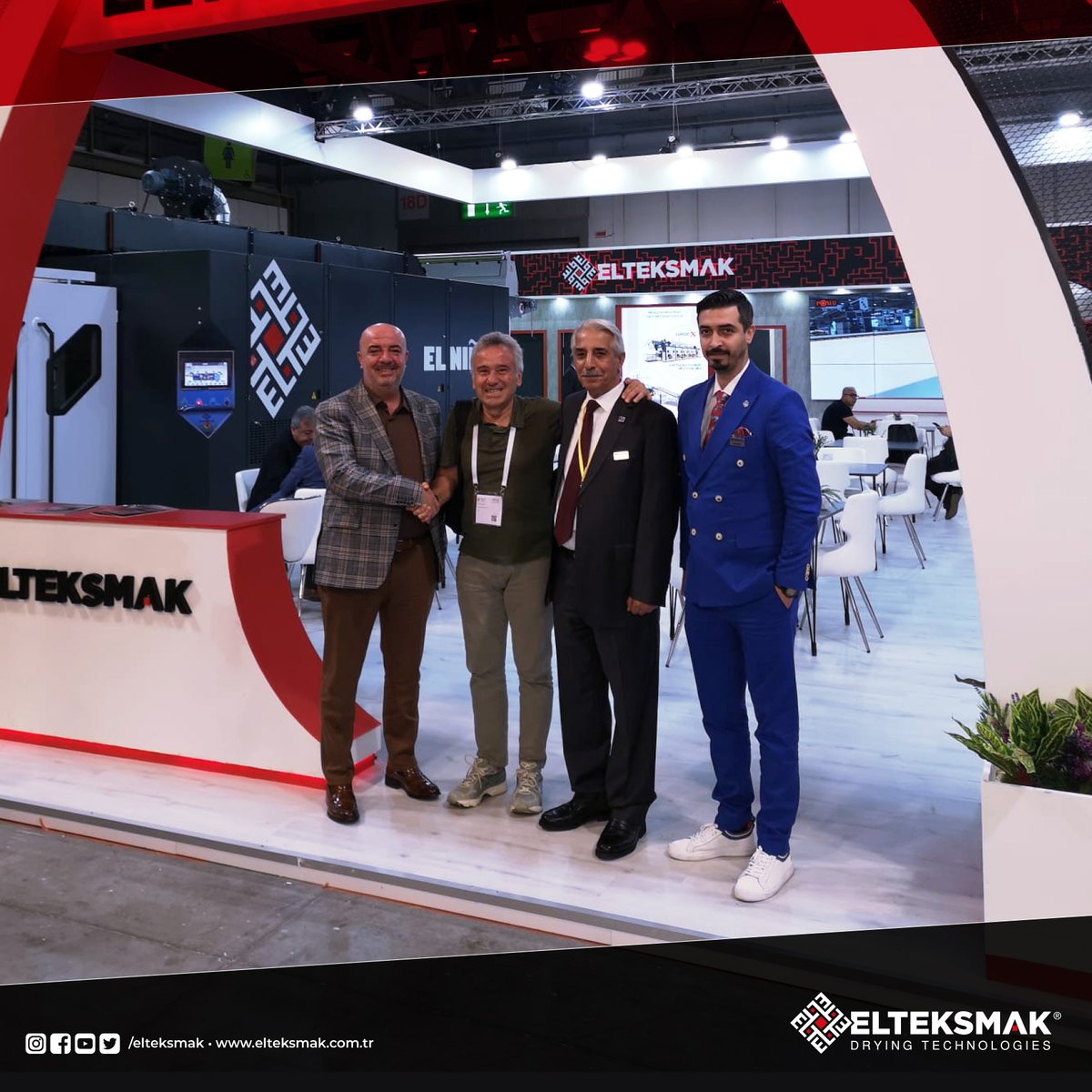 elteksmak's tweet photo. The 5th day of #ITMA2023. "Hall 18 - C301"
--------------------------------------------------------
#ITMA2023 ün 5. günü. "Hall 18 - C301"
#elteksmak #itma2023 #tekstil #stenter #tekstilmakine #fabric #textile #industry #textileindustry #textilemachinery #machinery #tumbler https://t.co/c9LD9BAmZD