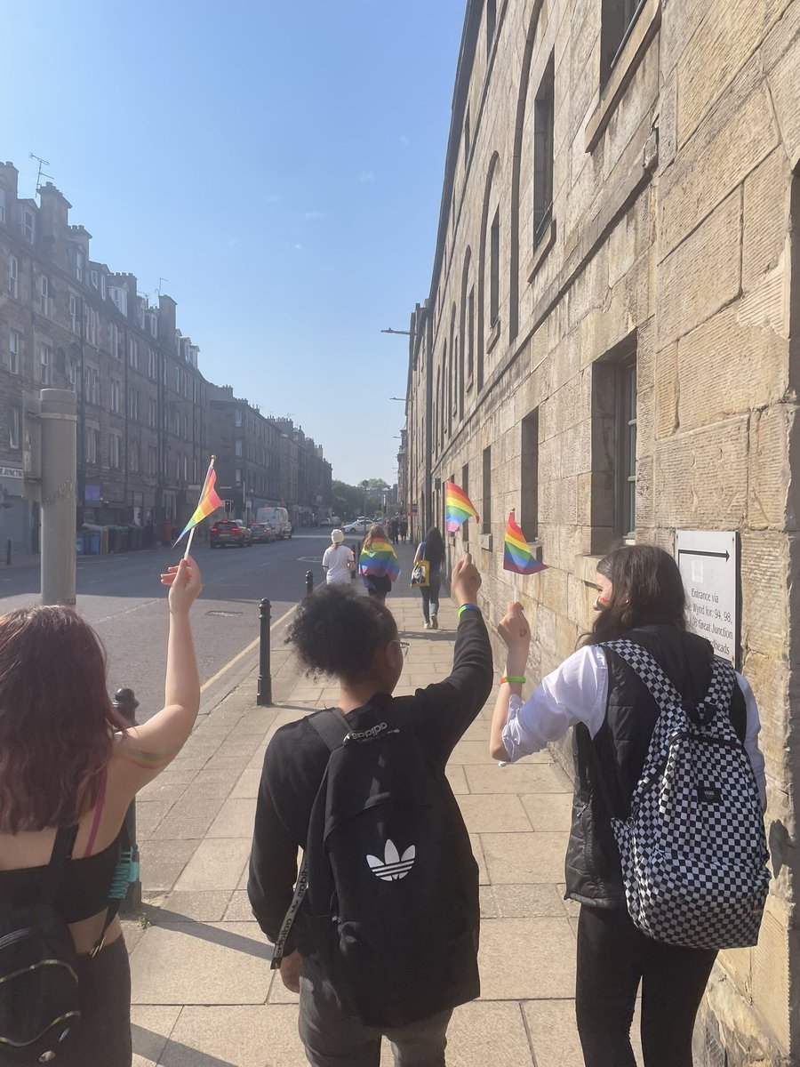 PilmenyDevProj's tweet photo. Today we went to the #PrideBridge with the girls group.
β#beyourself this pride month πβπ»π³οΈβπβ -yp aged 12
Supporting the LGBTQ+ community in Leith.
In partnership with @YMCAEdinburgh π
#prideandlove #Pride2023 https://t.co/exP0ywJOCm