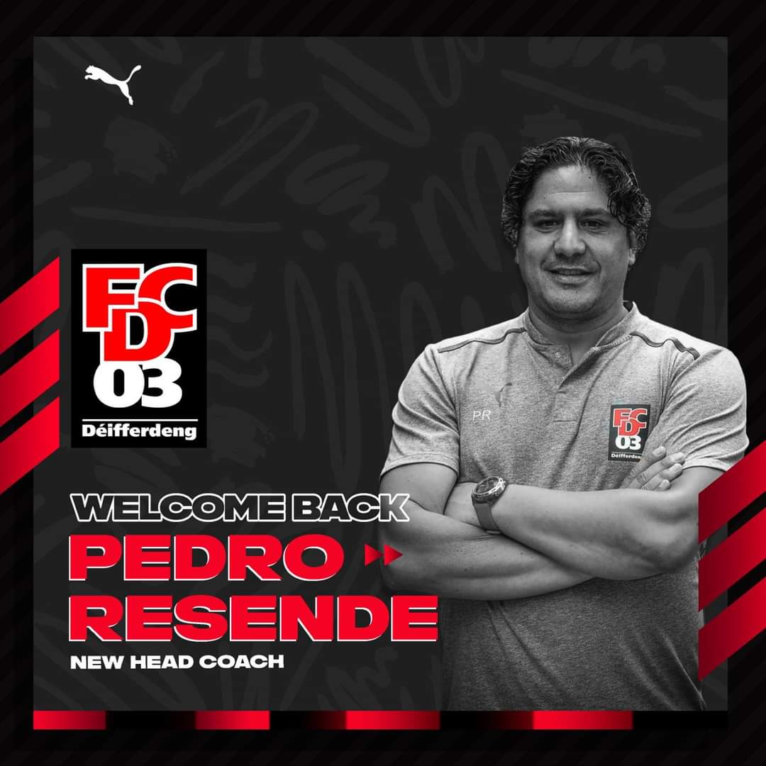 As has been rumoured, Differdange announced Pedro Resende's return as a manager. Sacked last October(!), his predecessors couldn't inflict huge changes on the team in the remainder of 2022/23.

Now preparing to play UECL football, they chose the safe option and went back to Pedro