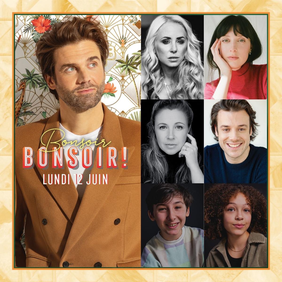 Au menu ce soir:
🍿Mariloup Wolfe et Sarah-Maude Beauchesne pour le film Cœur de slush; 
😀 Mickaël Gouin, Jessica Barker et nos P’tits Bonsoirs ados, Elliot Léonard et Charlie Pierre

—🕘21h📺ICI TÉLÉ—
