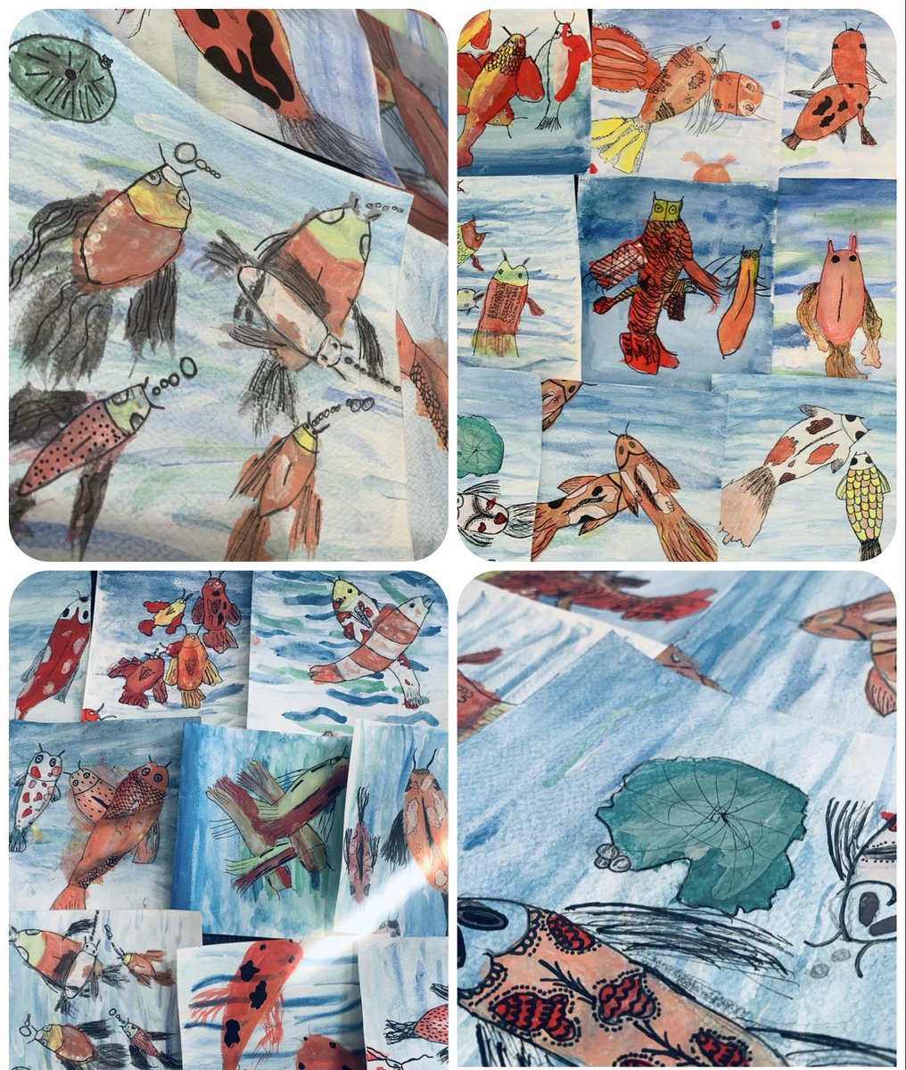 Inspired by the work of Terry Gilecki, our Year 6️⃣’s are really pleased with how their koi art turned out… 🎨 

@UnitySchoolsP #PrimaryArt