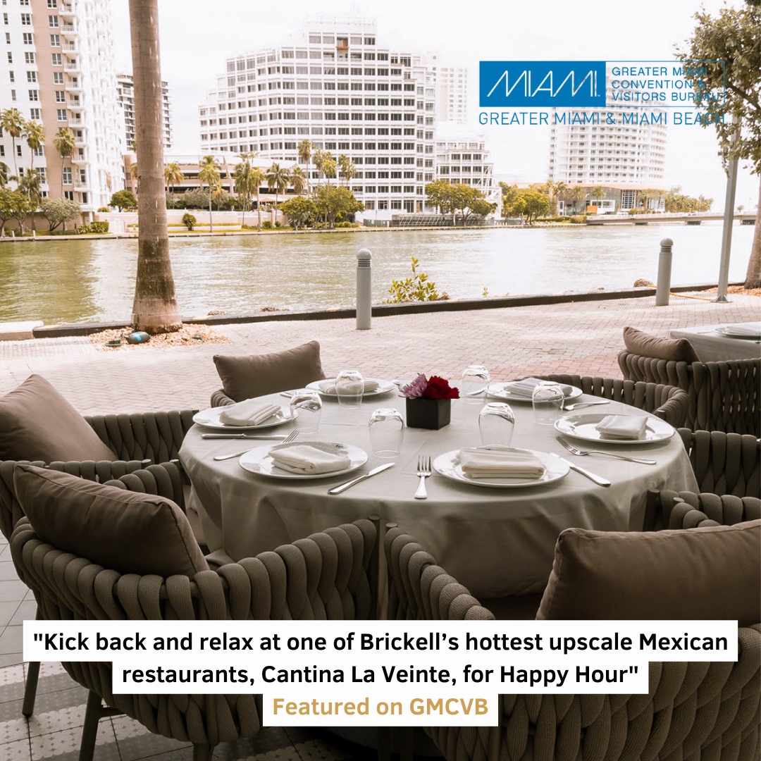 IdentityMediaPR's tweet image. Located along the edge of the beautiful Miami River, guests can enjoy one of @cantinalaveinte famous margaritas or cocktails at a discounted price during happy hour 🍹