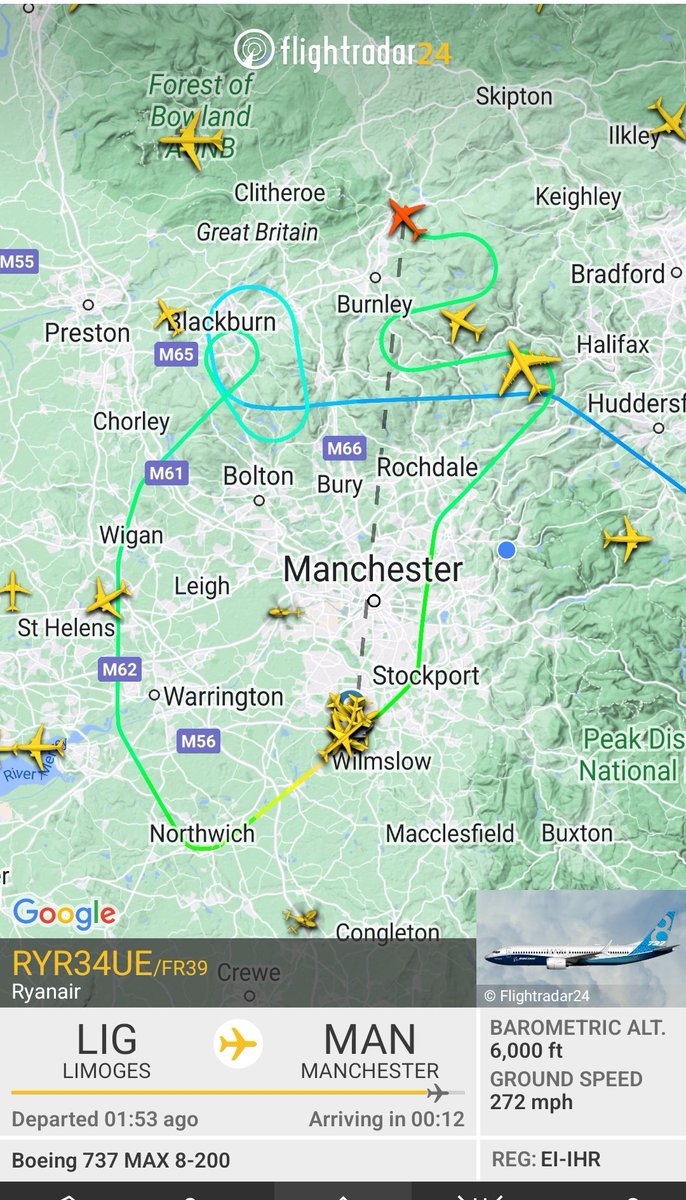 Storms over Manchester Airport causing all sorts of shenanigans!