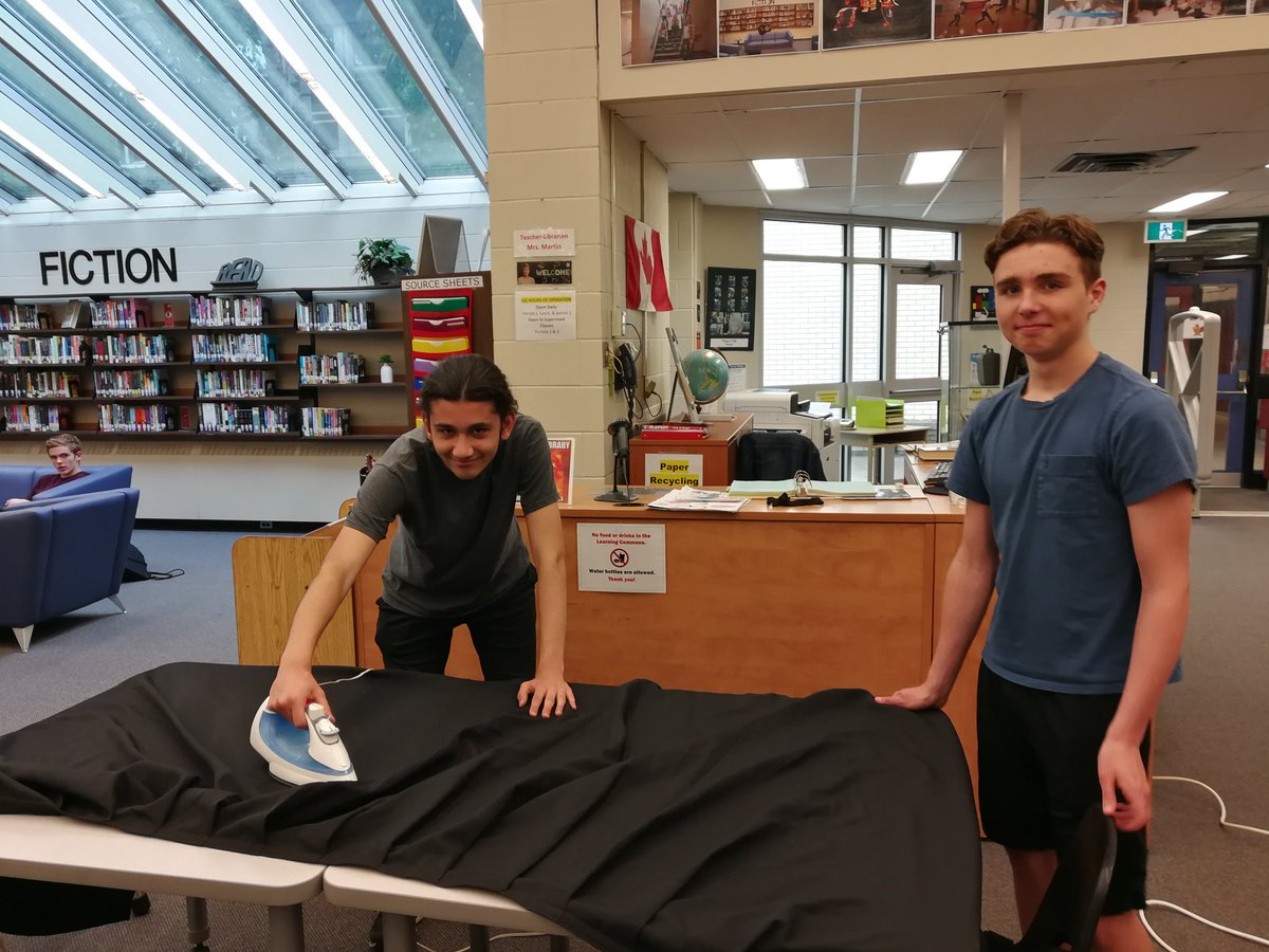 Getting ready for grad. Doesn't everyone iron in the LLC? 😄@LordDorchester