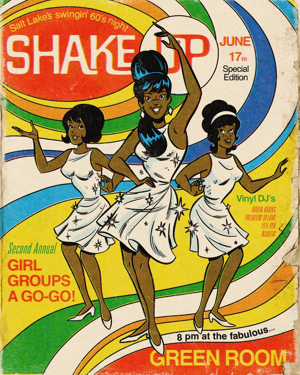 THIS SATURDAY! A special ALL GIRL GROUPS edition of the Shake-Up! 8 till late at Green Room in SLC
