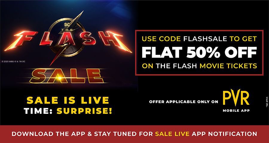 Now #Hollywood takes the bait... announces flash ticket sales for #TheFlash 
#BOGO offer is the flavor of the season @_PVRCinemas @WarnerBrosIndia
@INOXMovies @theFlash 
#Buy1Get1 💥💞🎉🎊☄️💫