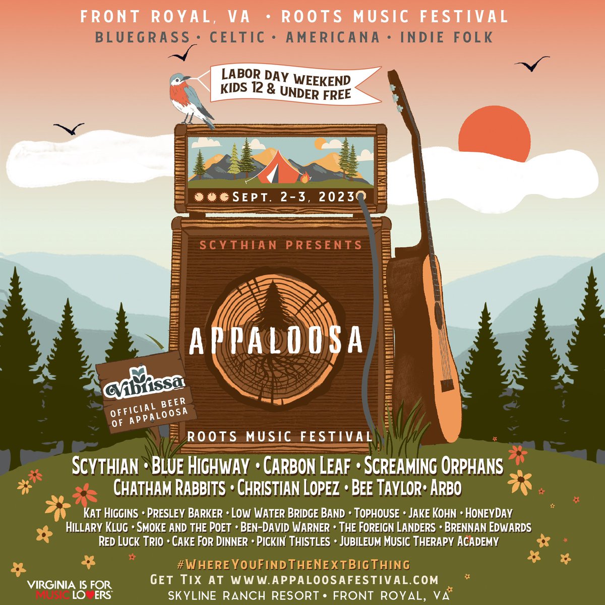 See ya at @appaloosafest! Tickets at Appaloosafestival.com