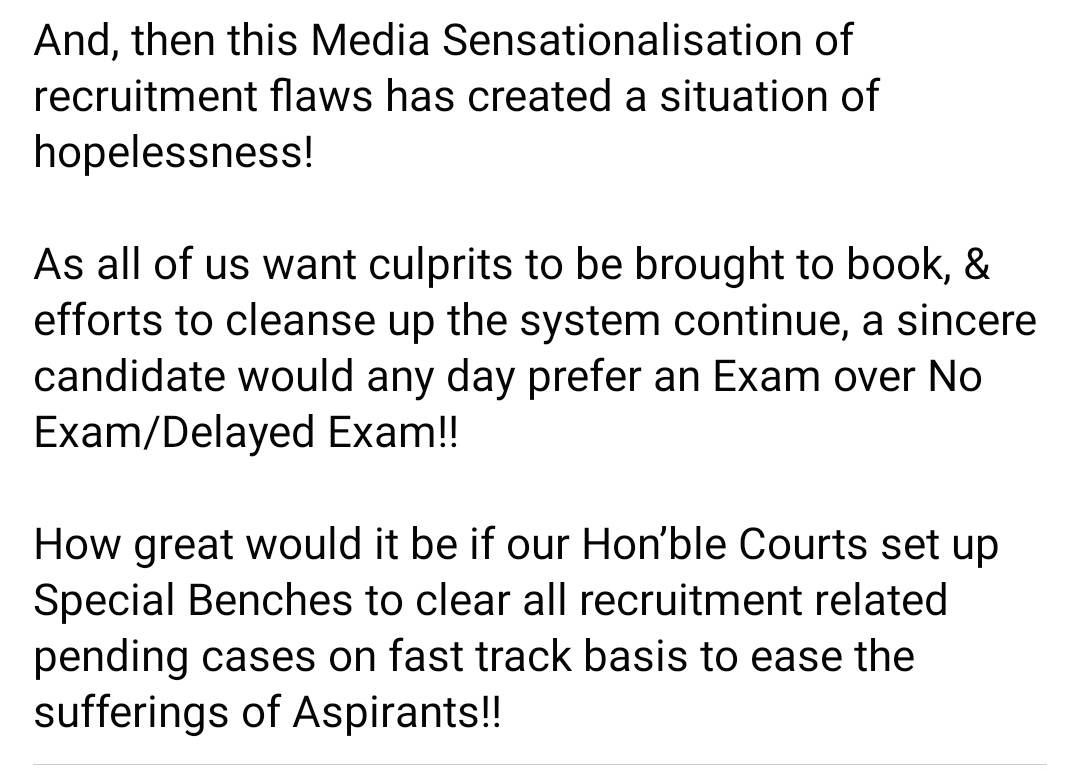 𝙅𝙆𝙎𝙎𝘽 𝙀𝙓𝘼𝙈𝙎! 
Results with held from last 8 months (JKPSI & JE),Exams postponed in March yet to reschedule,JKSSB Aspirants are deeply frustrated with the ongoing delay in JKSSB recruitment exams.