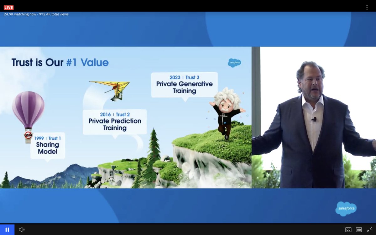 Watching @salesforce AI day live from @Salesforce + delivered by @Benioff himselfff !!
@SalesforceUK @trailhead @mulesoft @Muledev
Trust us OUR #1 value !!
#Salesforce #mulesoft