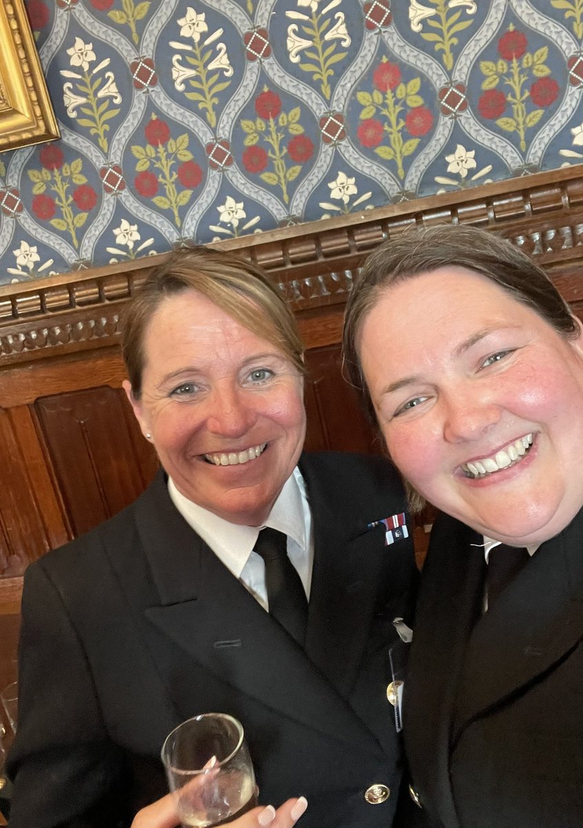 Still a way to go - but we are slowly seeing improvements to the lived experience of our Servicewomen 🤗 I was honoured to represent @navy_women & @RoyalNavy today at @HouseofCommons with Cdr Helen ⚓️
