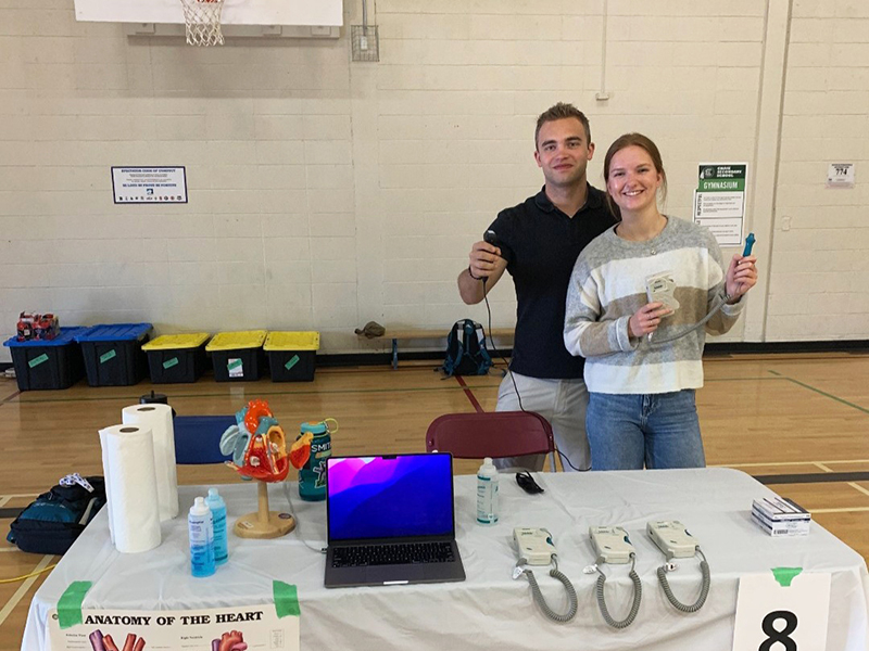 This spring, @UBCMedicine students joined the Healthcare Travelling Roadshow on a province-wide tour of high schools across BC to inspire more rural youth to pursue careers in healthcare. Learn more: bit.ly/3JwpoKz