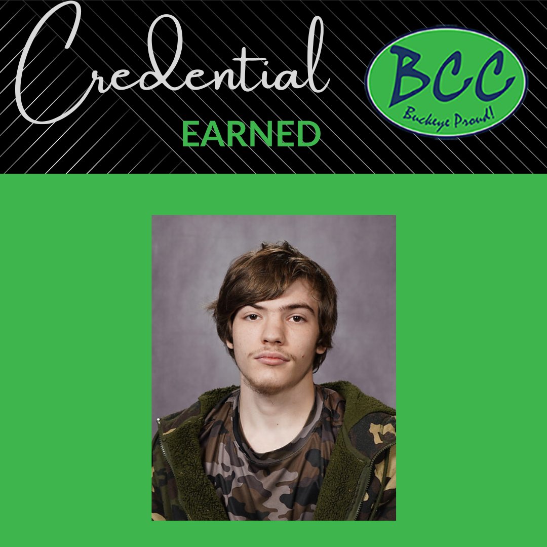 Credential Alert!

Congrats to recent Construction Technology grad Austin Garabrandt for earning his Carpentry core and level one NCCER certifications! #BuckeyeProud!