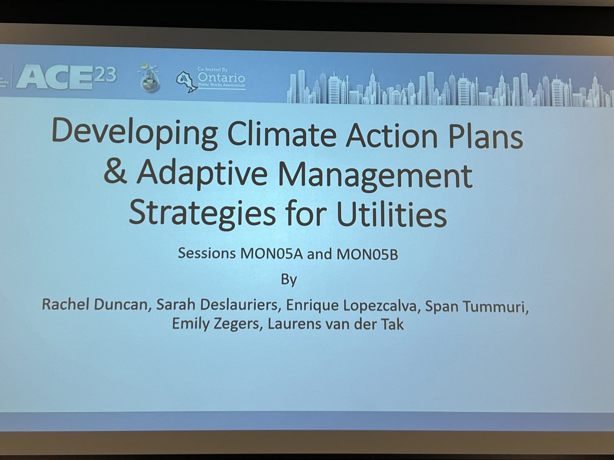 #ClimateAction at #ACE23 by @CarolloTweets and @JacobsConnects. #adaptation #ActOnClimate #water