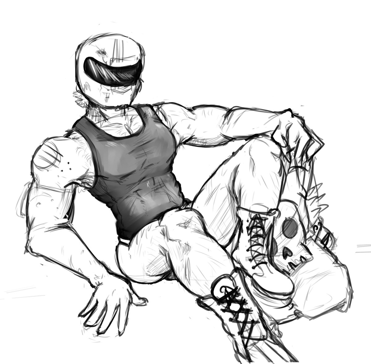 Biker’s boots are the equal opposite of Tony’s 

#hotlinemiami