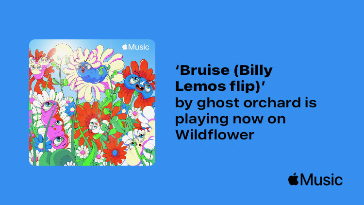 w1nspear's tweet photo. #NowPlaying @ghostorchard "bruise (@BILLYLEMOSS flip)" on @AppleMusic 🌸 https://t.co/Vs9fGHC1dw https://t.co/noEt19lL8t