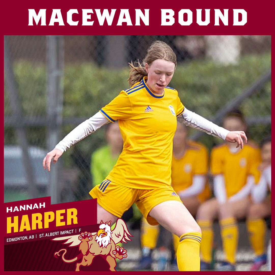 W⚽️| RECRUIT
With a strong resume of high-level experience that includes semi-pro play with @SASA_Impact, striker Hannah Harper will add more electric play to an already lethal @GriffinsSoccer offence in 2023. Welcome to @MacEwanU!
#GriffNation

STORY➡️macewangriffins.ca/sports/wsoc/20…