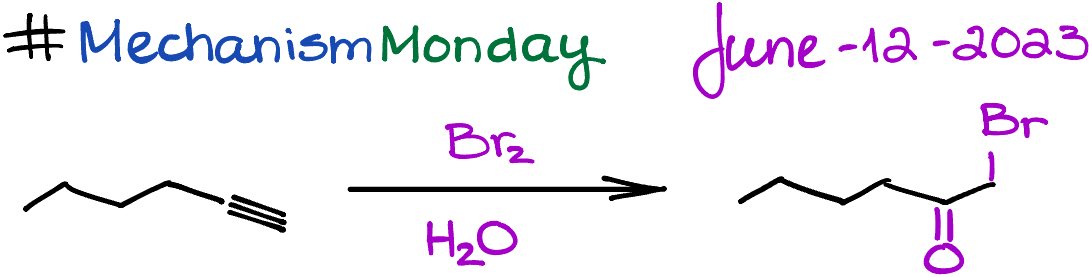 A surprisingly frequent guest in this summer #organicchemistry exam questions. Can you solve this classic mechanism? #realtimechem #chemtwitter #MechanismMonday #OChemChallenge