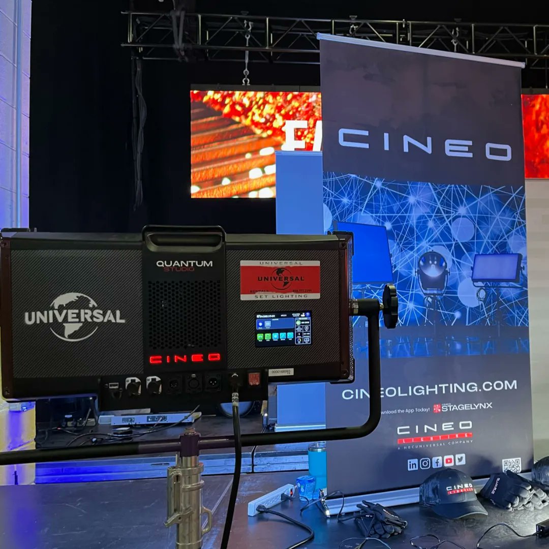 CineoLighting's tweet photo. Thank you to everyone who stopped by to see the #QuantumStudio and discuss our full line of #LED fixtures at last week's @4Wall NY Vendor Showcase!
#Cineo #LightingDesign #LEDLighting #IndustryEvent #4wall #newyork https://t.co/khYfq4n67u