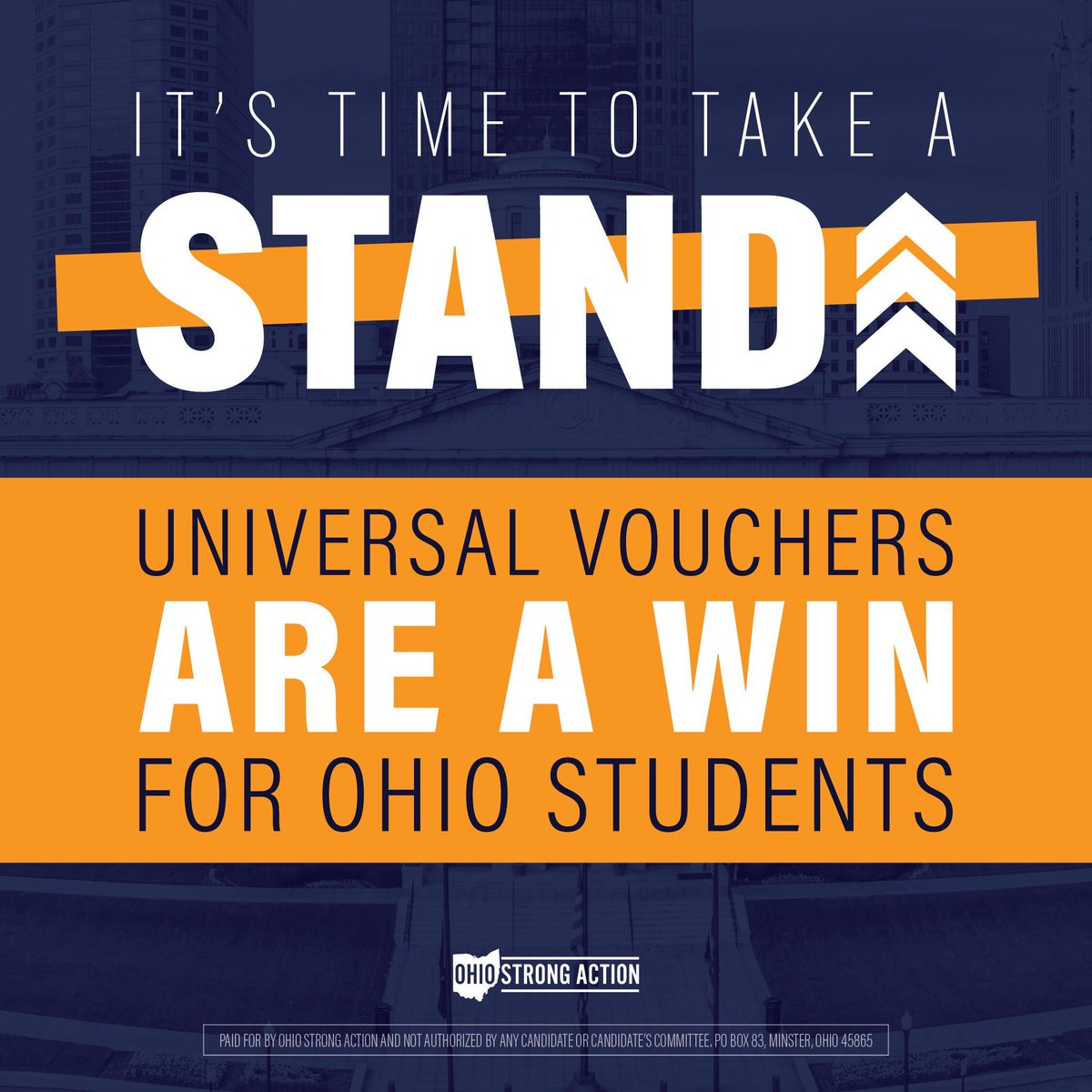 Ohio Strong Action (@ohiostrongact) on Twitter photo The <a href="/OhioSenateGOP/">Ohio Senate GOP</a> is taking Strong Action for Ohio students by supporting Universal Vouchers in their budget. @OHRGOPcaucus can take the same STAND by concurring and passing this important budget! Ohio Students deserve better, so let's make it happen! The <a href="/OhioSenateGOP/">Ohio Senate GOP</a> is taking Strong Action for Ohio students by supporting Universal Vouchers in their budget. @OHRGOPcaucus can take the same STAND by concurring and passing this important budget! Ohio Students deserve better, so let's make it happen!