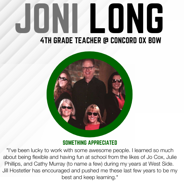 Concord_Schools's tweet photo. Thank you, Joni Long, for your 27 years of dedicated service to Concord Community Schools! We wish you the best in your retirement! #ConcordPride https://t.co/PYXxORmtNl