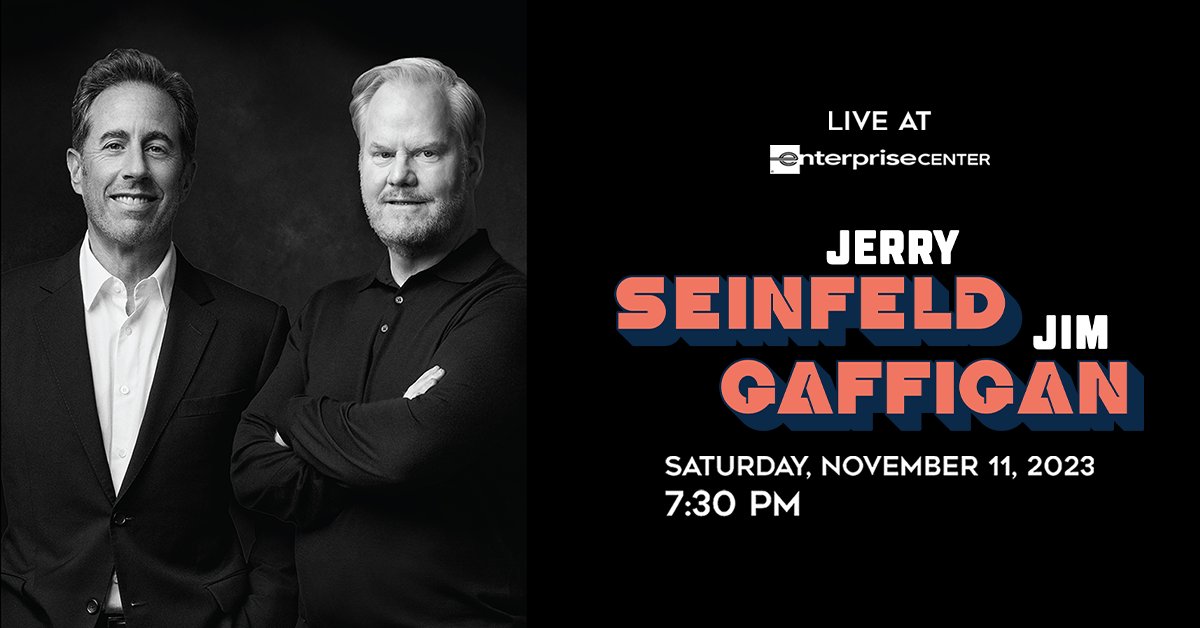Enterprise_Cntr's tweet photo. So, what's the deal with these guys? 

Jerry Seinfeld and Jim Gaffigan come to St. Louis in November - you won't want to miss this. Presale sign-up https://t.co/7dirl6PQOg https://t.co/ylHkcRGeOB