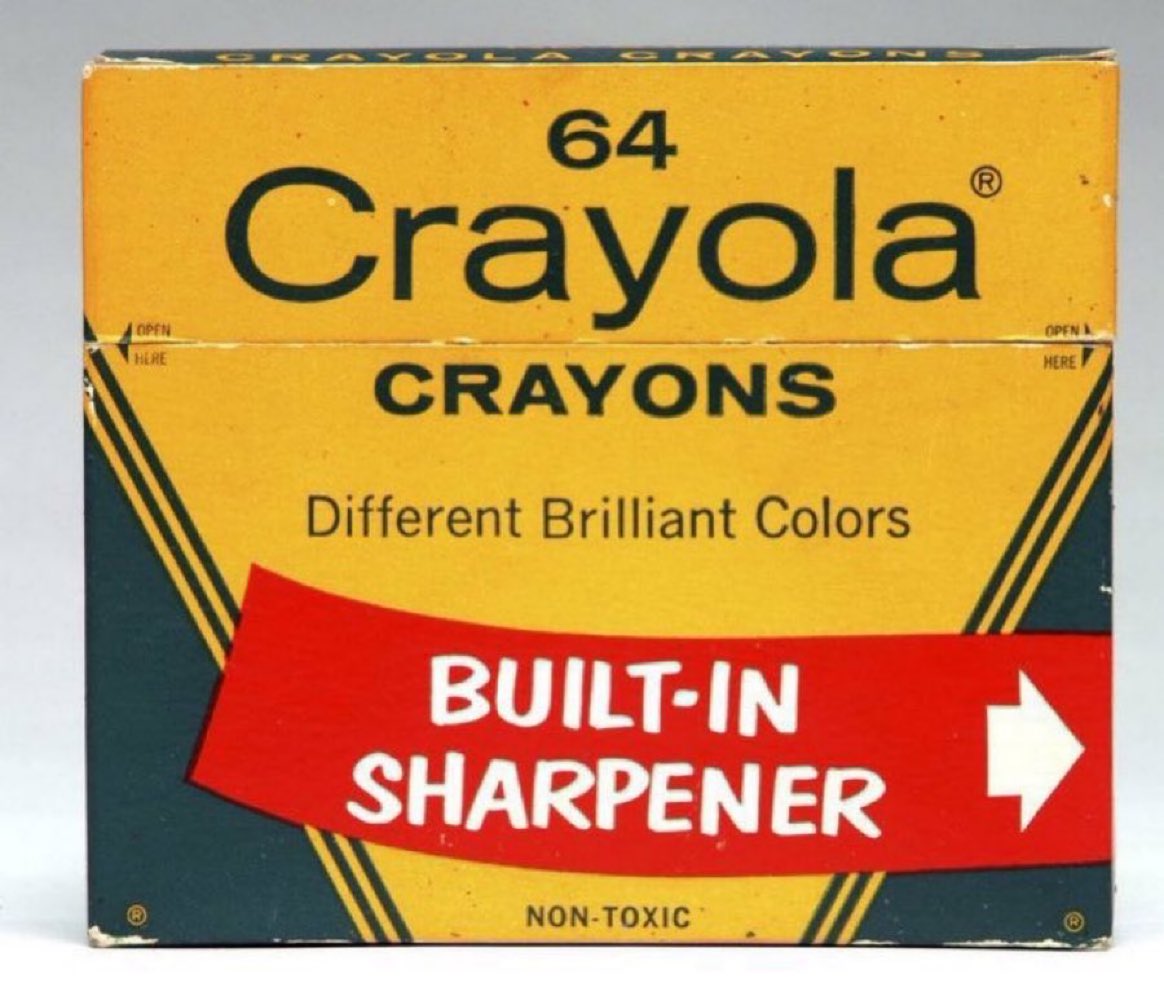 Super70sSports's tweet photo. The official crayon box of “I don’t want to brag, but my parents are doing alright.” https://t.co/wnH6N7FZ15