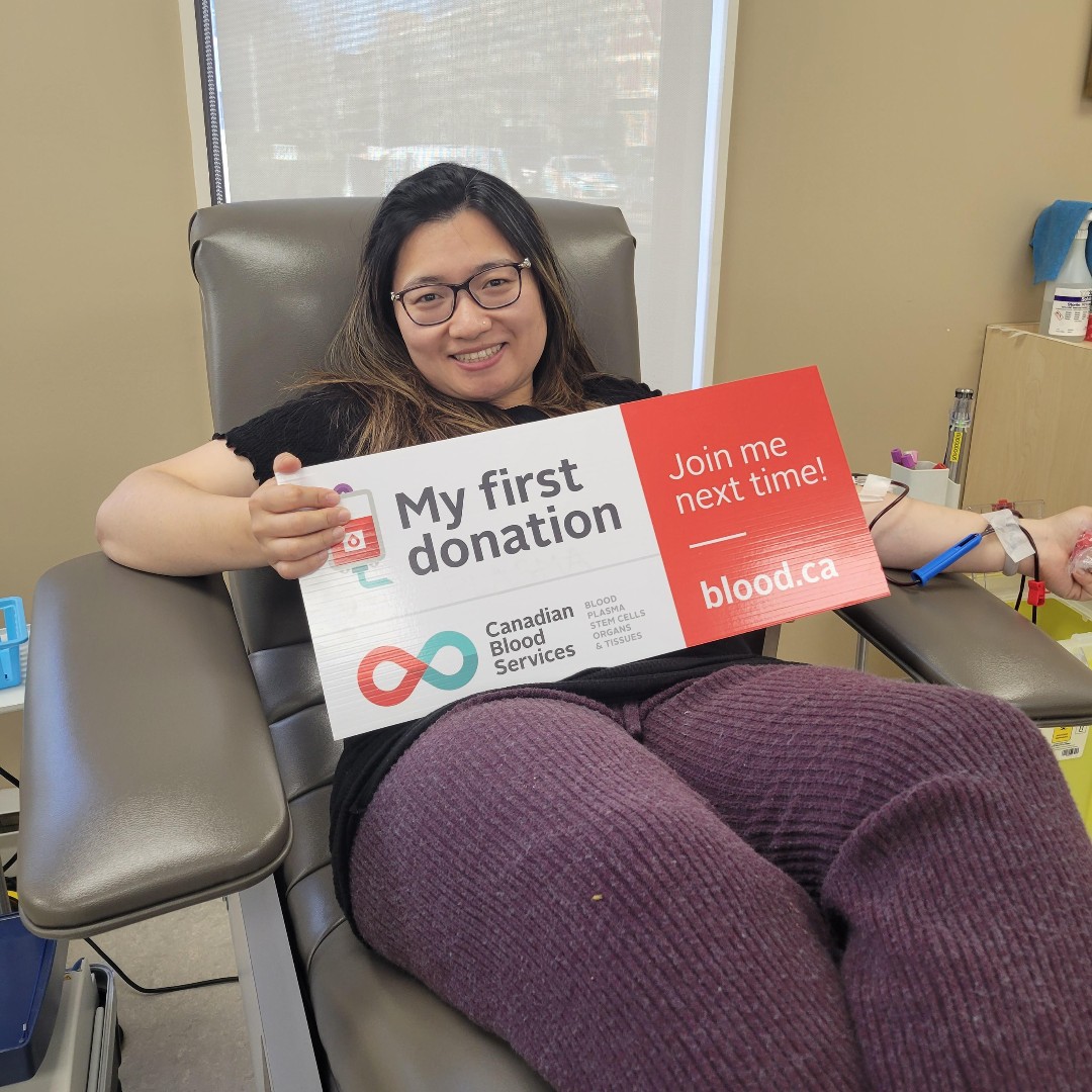 To kick off NBDW we're excited to feature Rena, who celebrated her first donation in Charlottetown right after receiving her permanent residency card! 

Welcome to #canadaslifeline!

#NBDW #shinealight #milestonemonday