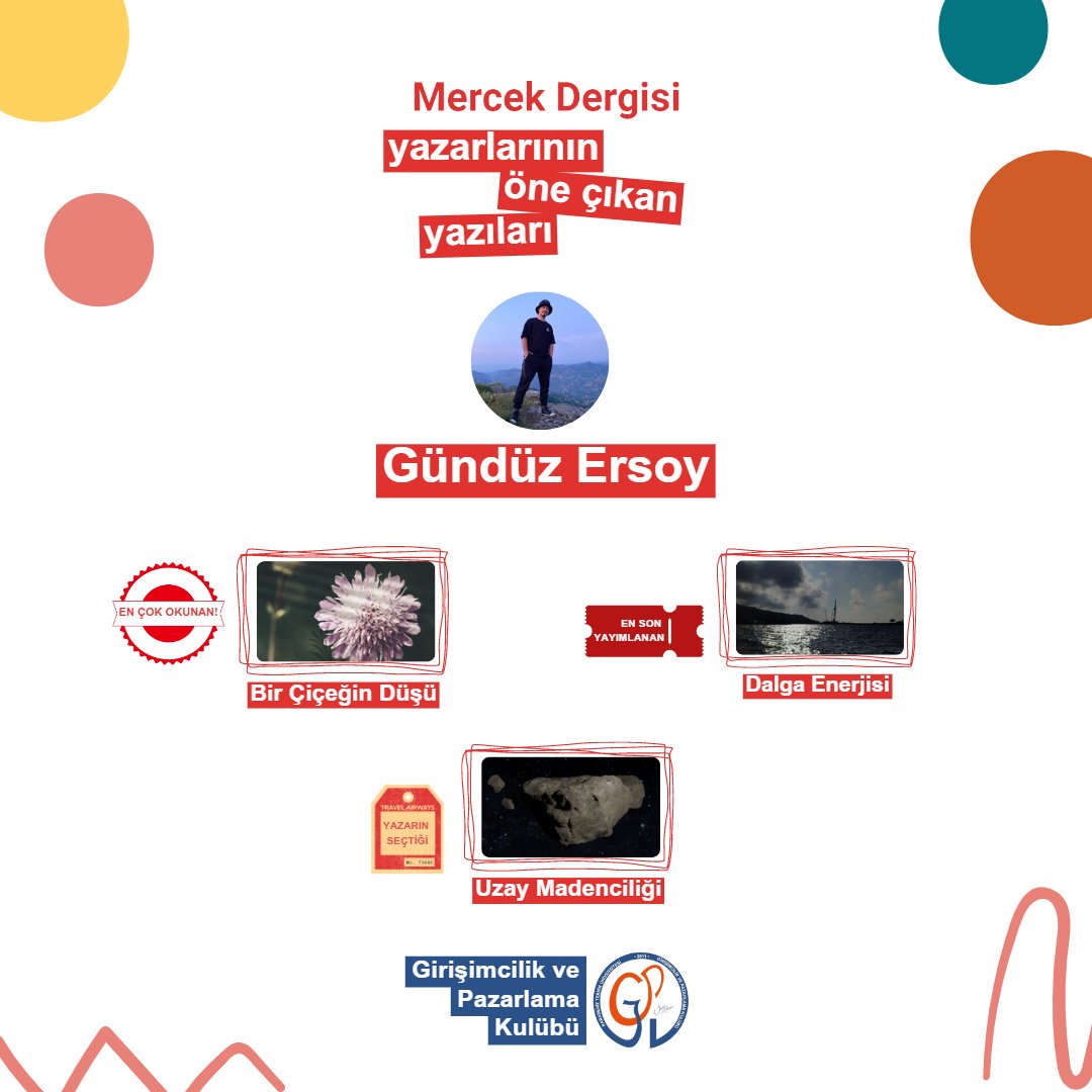 Mercek Dergisi yazarlarının öne çıkan yazıları ile karşınızdayız. 🥳 Yazarlarımızın yazılarını okumak ve yorum yapmak için; mercekdergisi.ktugipak.com/yazar/gündüzer… ✨
Her Pazartesi ve Perşembe yeni paylaşımlar için takipte kal! 🎉