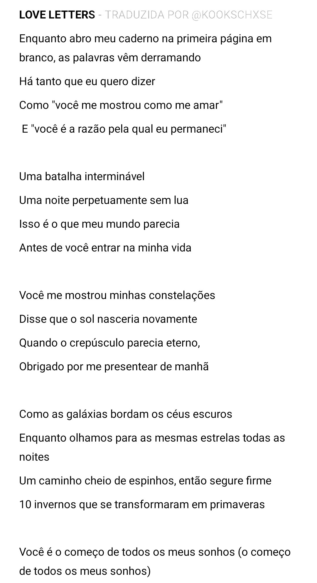 love letra tradução