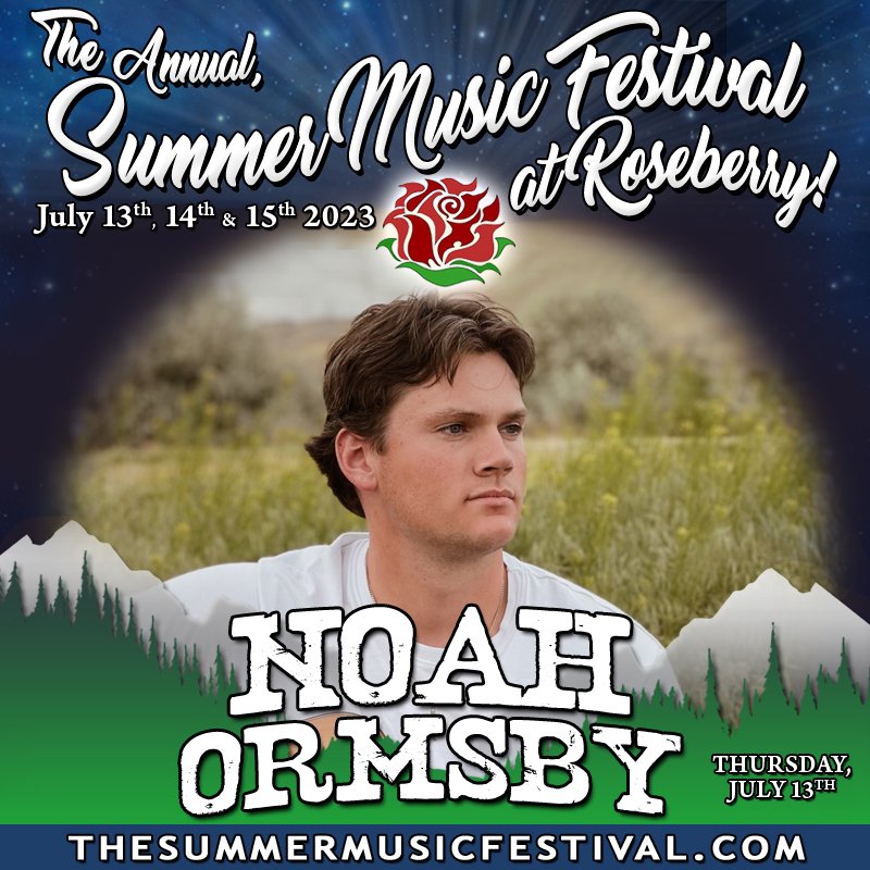 roseberryfest's tweet photo. **Local Artist Announcement!**
Another awesome local boy, Noah Ormsby will be performing for us on Thursday, Locals Night at The Summer Music Festival at Roseberry! We are so happy how our lineup is coming for Locals Night, don't miss it! https://t.co/KaRCRr7pGh