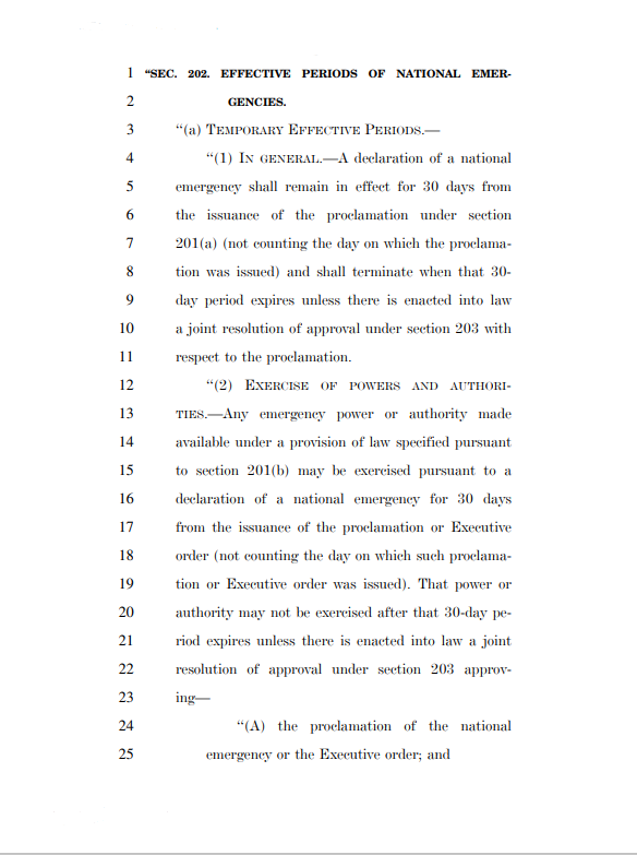 KevinKileyCA's tweet image. I am co-sponsoring the ARTICLE ONE Act to assure the COVID era is never repeated. This will automatically terminate a national emergency after 30 days unless Congress votes to extend it.