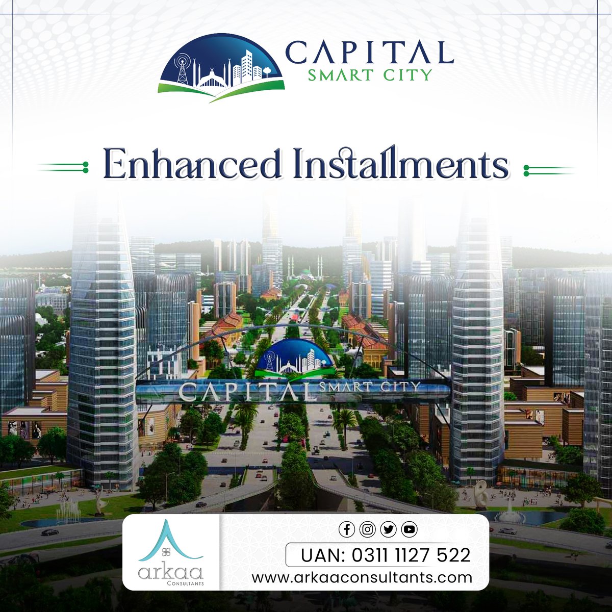 Residents at Capital Smart City are offered advanced traveling solutions

#capitalsmartcity #arkaaconsultants #smartinterchange #SmartCities #CSC  #csc #islamabad #CapitalSmartCityIslamabad #smartparkingsystem #intelligenttrafficmanagementsystem #publictransportation