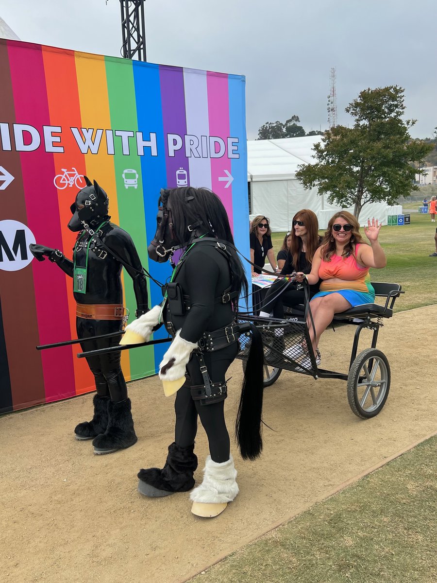 A ride in the Pony Cart courtesy of LA Pont & Critters Club at #LAPride