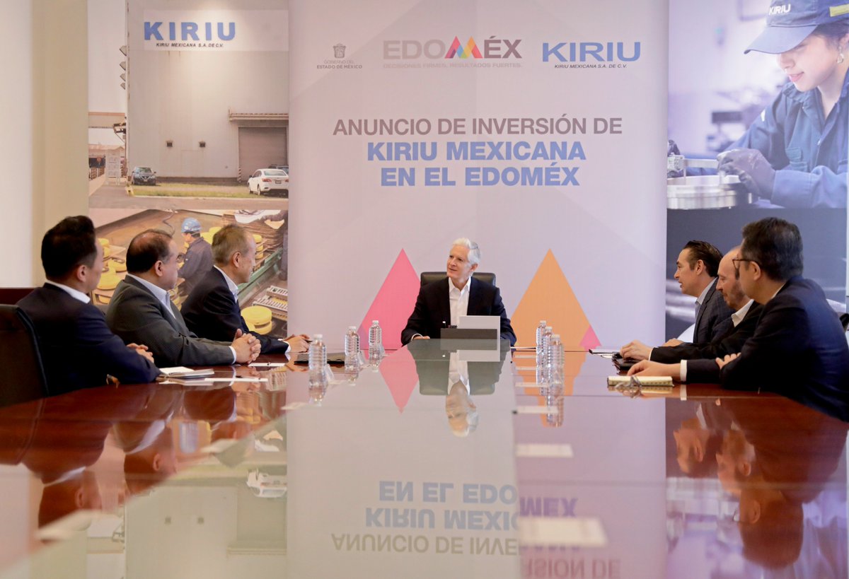 Nos reunimos con Kiriu, empresa global especializada en cilindros, discos y tambores de frenos automotrices. Van a hacer una importante inversión para trasladar dos de sus líneas de producción de Estados Unidos a su planta de #Lerma.