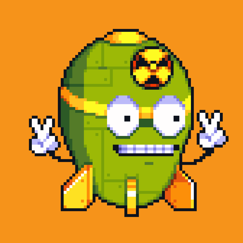 Bitcoin_Bombs's tweet photo. The Button launched the NUUUKEEEE☢️☢️

The biggest boom in ordinal history. 

10,000 FREE mint sooon!!☢️ https://t.co/vfNpUnlvQ3