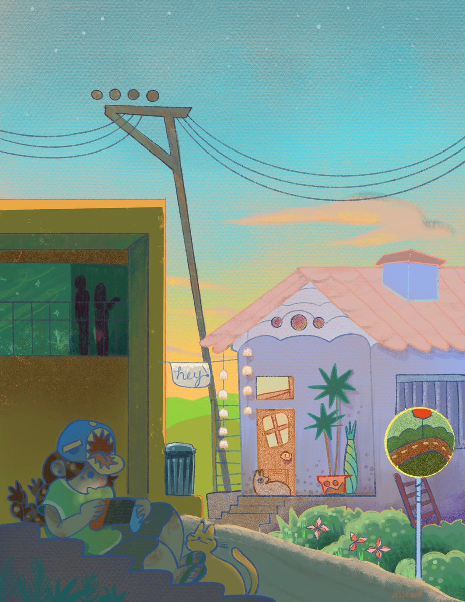 Long summer evenings 

#Procreate #childrensbook #illustration