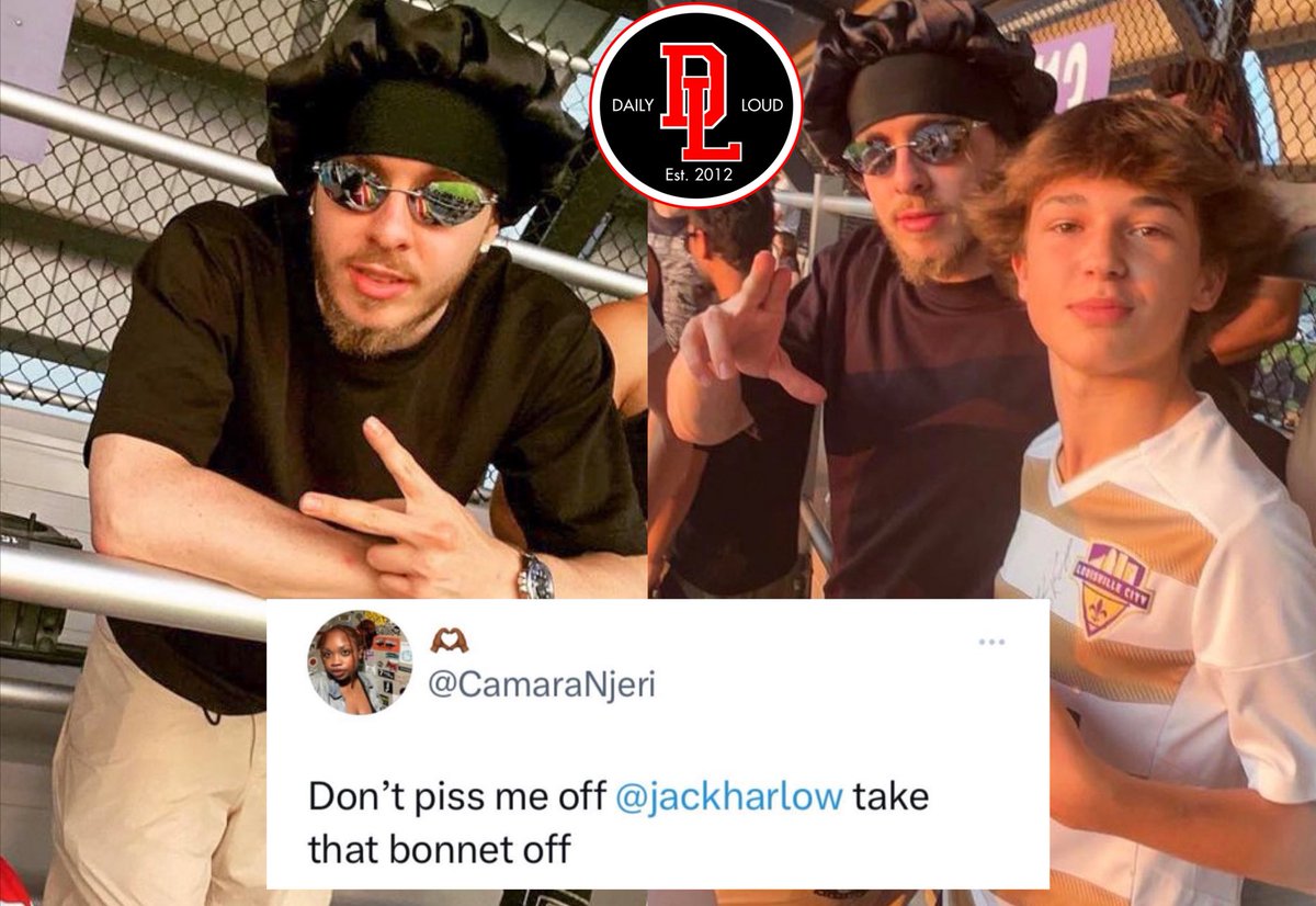 Jack Harlow is now facing backlash across social media for wearing a “Bonnet” to a soccer game 👀