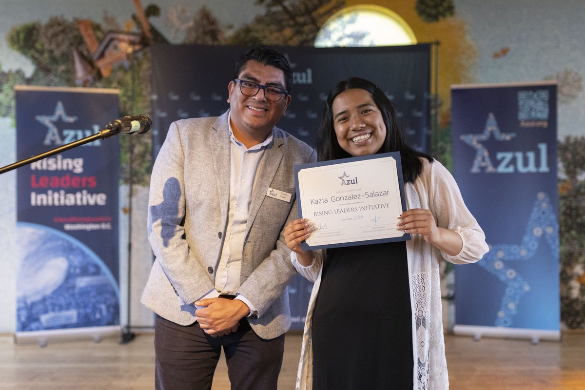 AzulDotOrg's tweet photo. On the eve of #WorldOceanDay, we held a graduation ceremony for the #AzulRisingLeaders! The evening was filled with music, dancing, and community building at #FiestaAzul @TheEatonHotel! https://t.co/HPXwaU3pSd