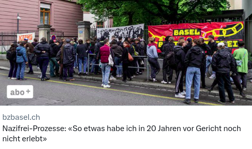 basel_nazifrei's tweet photo. Was dieses Wochenende als Justizskandal verhandelt wurde, ist wohl eher ein seltener Blick hinter die Kulissen der bürgerlichen Justiz. Es könnte aber ein Wendepunkt im #baselnazifrei Verfahren sein.
Thread. 
1/6 https://t.co/IQF1uJhFYA