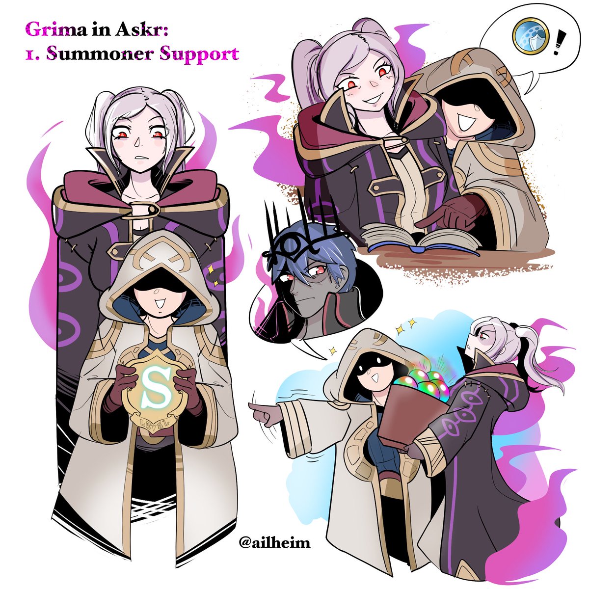 Grima in Askr: a doodle collection (1/5)
#FireEmblem #FEHeroes #fanart