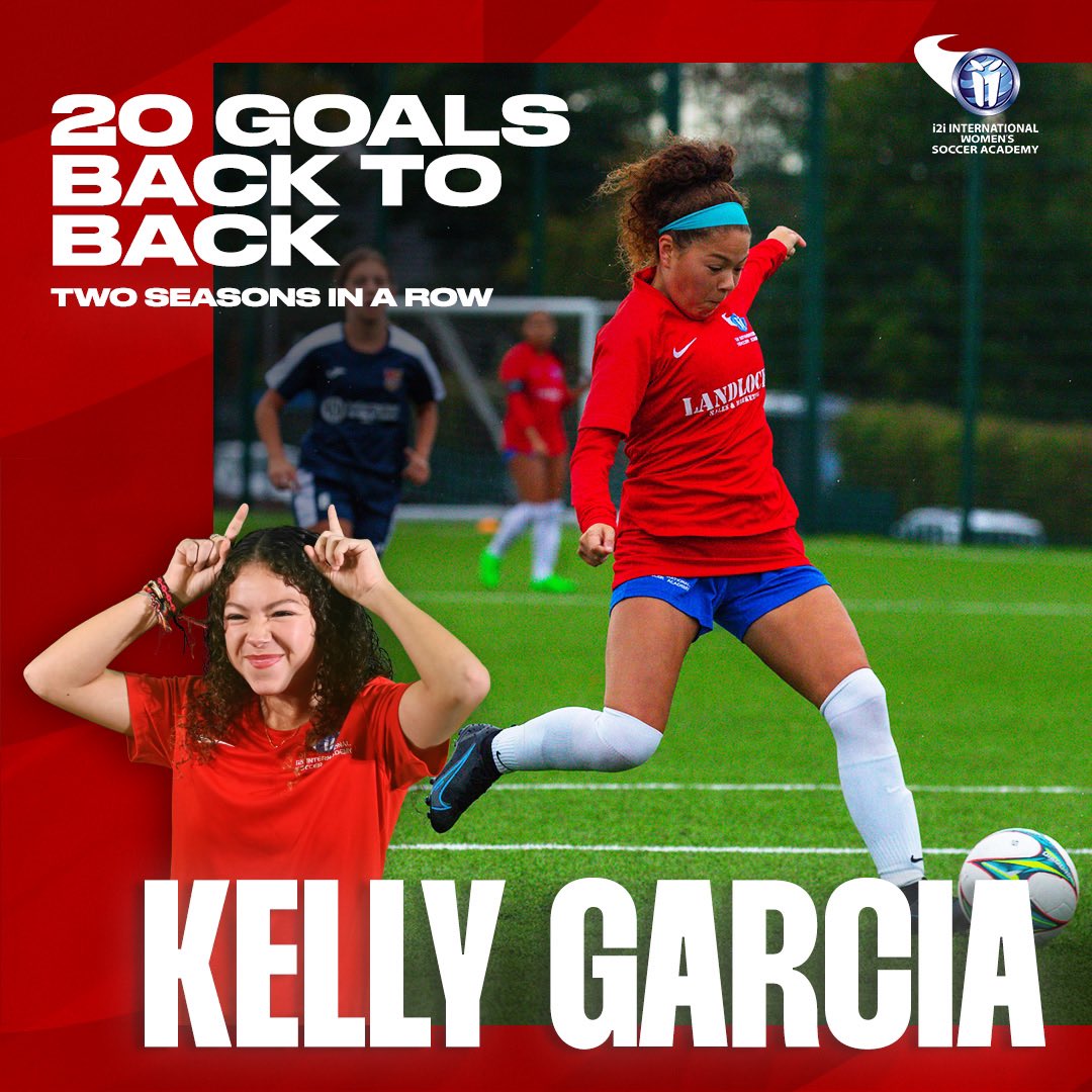𝗞𝗚 𝗚𝗢𝗡𝗘 𝗕𝗔𝗖𝗞-𝗧𝗢-𝗕𝗔𝗖𝗞 😈

What an achievement by forward Kelly Garcia who has scored 2️⃣0️⃣ goals for the second straight season 🔥 

2021/22: 20 goals ✅
2022/23: 20 goals ✅

Consistency 👊

#OneBigFamily | #i2iSoccerAcademy