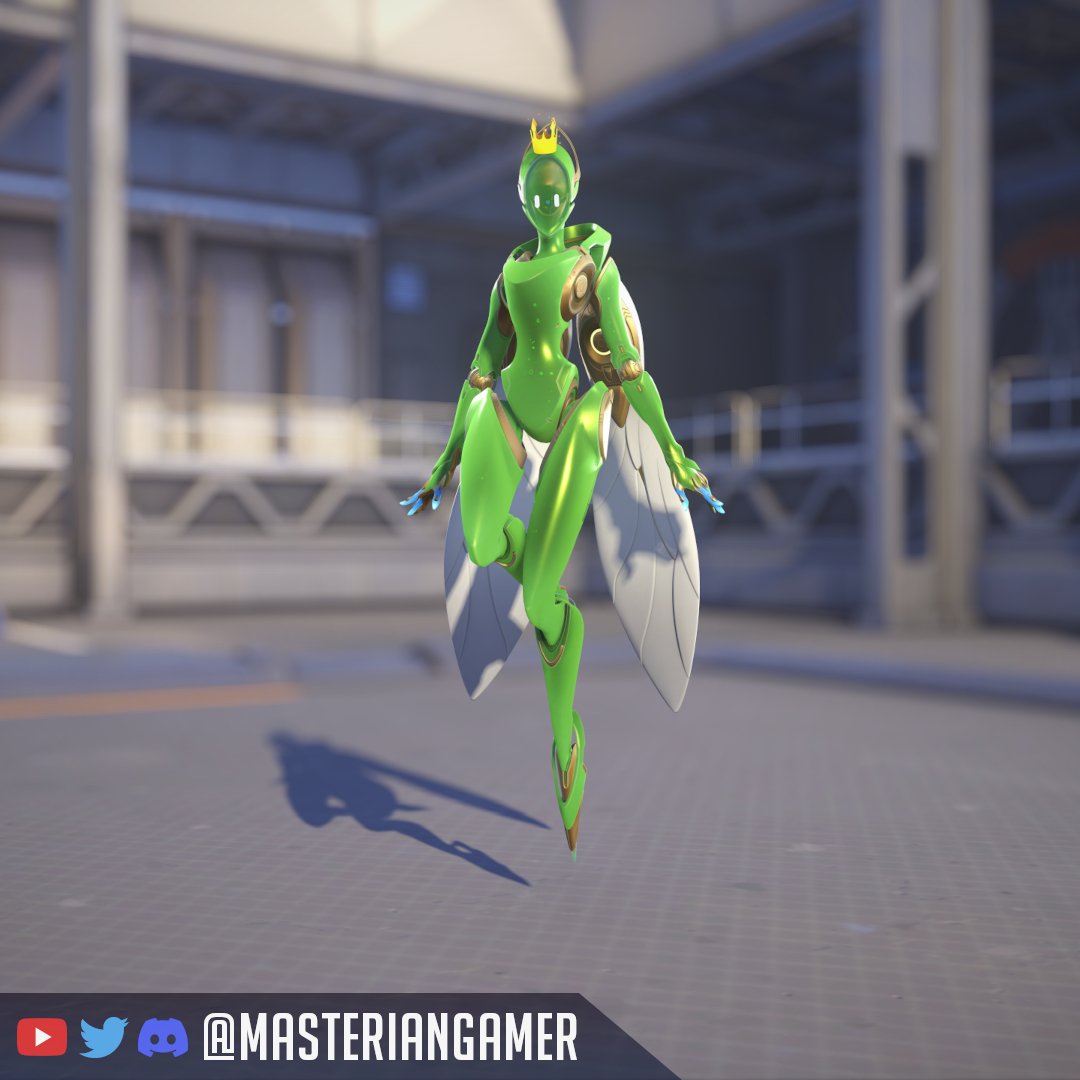 OWCavalry's tweet photo. Upcoming #Overwatch2 Battle Pass Skin: Slime Queen Echo 🟢 https://t.co/wzgzHRaXhs