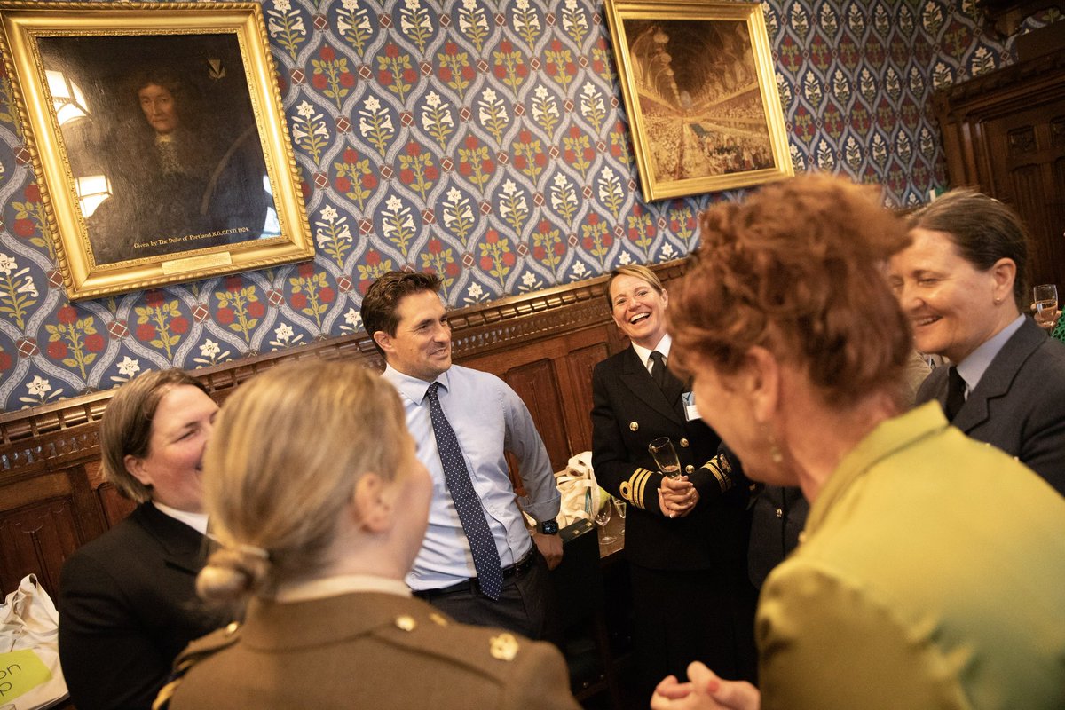 Super hot in London today.. enjoyed the <a href="/womenindefence/">Women in Defence UK</a> reception chatting to some brilliant servicewomen about life in uniform in 2023. Women’s veterans strategy about to launch.. determined to improve what we do.