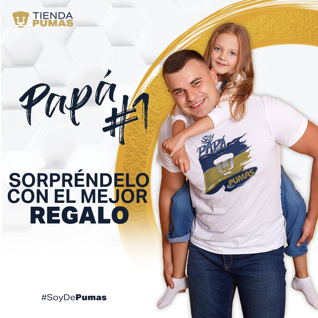 El regalo perfecto para un papá 100% alma auriazul consíguelo en Tienda Pumas😎

Encuentra la variedad de modelos y productos oficiales que tenemos para sorprenderlo
Visita tiendapumas.com📲

Tus pedidos llegan seguros con #DHL