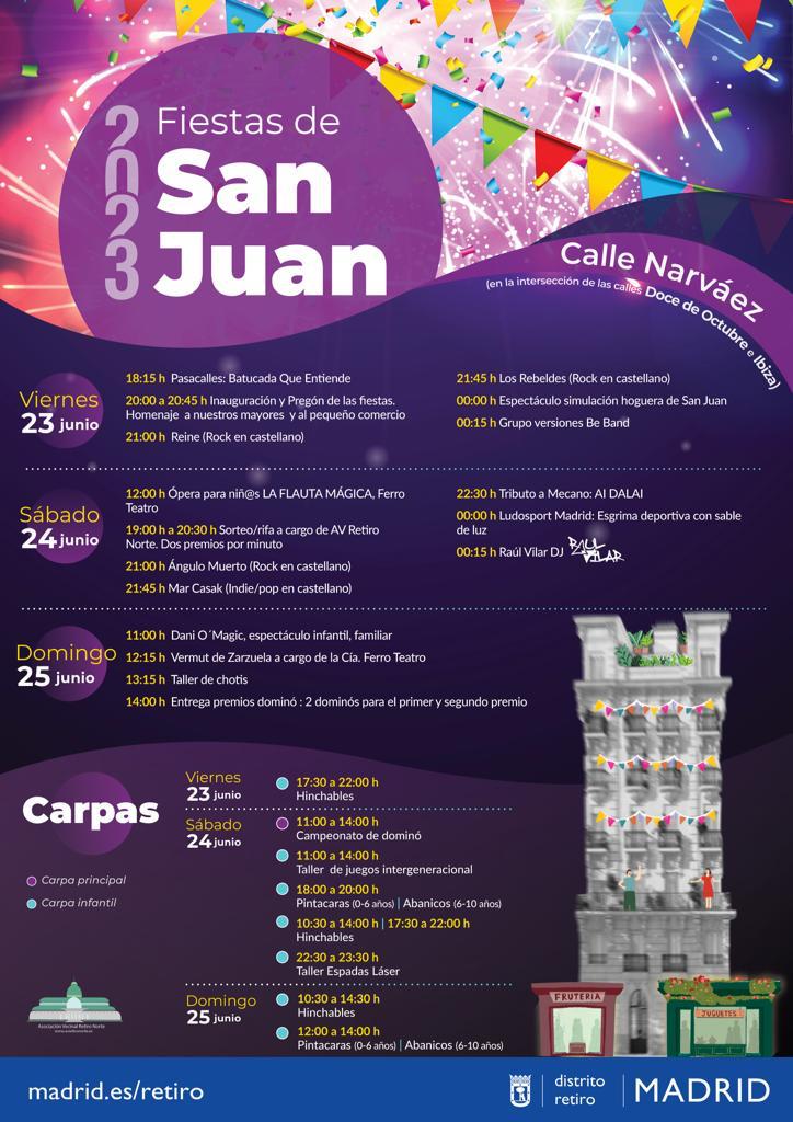 AVRetiroNorte's tweet photo. Ya tenemos el cartel oficial de las fiestas de 🤨#SanJuan2023 . Os esperamos . 😍 https://t.co/uDzXzFbnbt