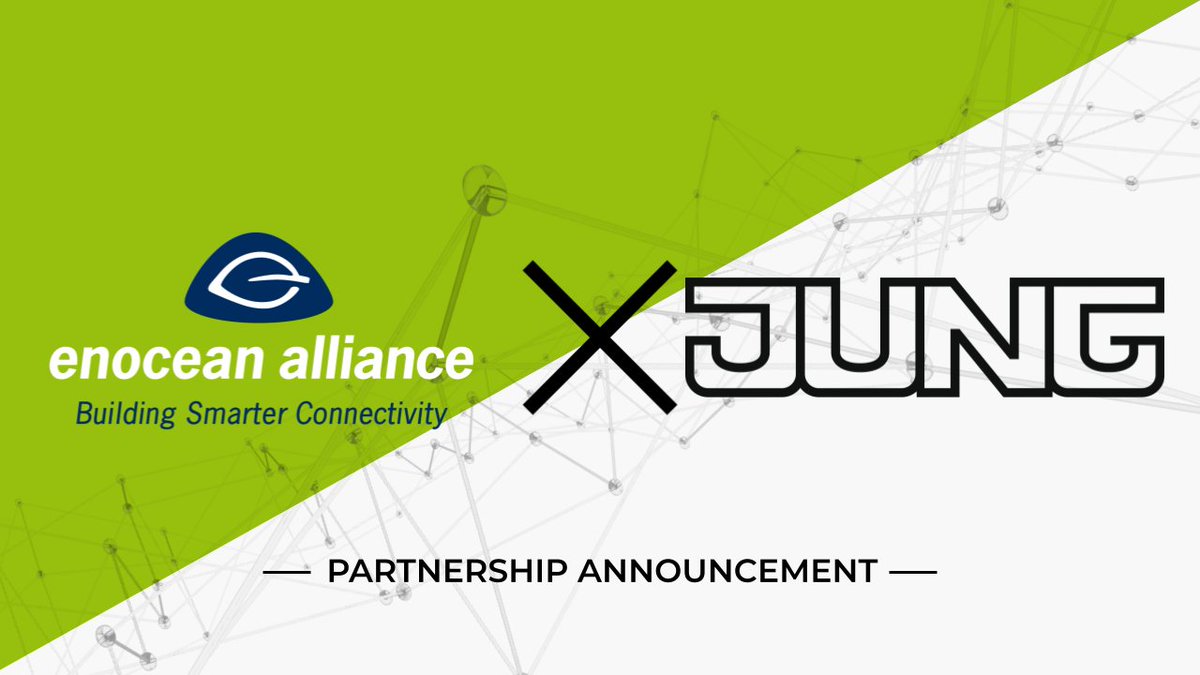 Exciting news! Renowned leader in building technology, Jung, has joined the EnOcean Alliance, amplifying innovation in energy harvesting wireless solutions. Explore the collaboration here: enocean-alliance.org/renowned-stren… 
#EnOceanAlliance #BuildingTechnology #Innovation #SmartHome  #Jung