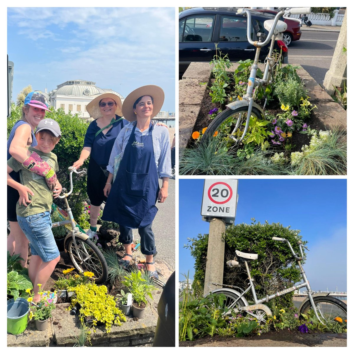 WorthingActive's tweet photo. Active Travel Worthing have a seafront planter! 🥳 Working alongside other community groups &amp; @adurandworthing teams the planter has been turned into an incredible feature on the prom, showcasing the passion members of this group have for promoting #activetravel in #worthing. 1/3 https://t.co/tPoxqKKZVv